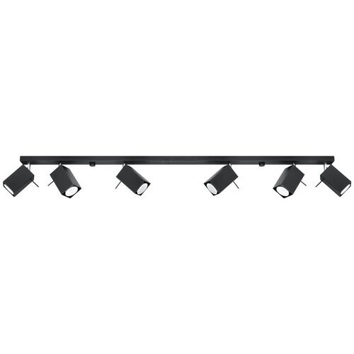 Nice Lamps Črna stropna svetilka Toscana 6L Slike