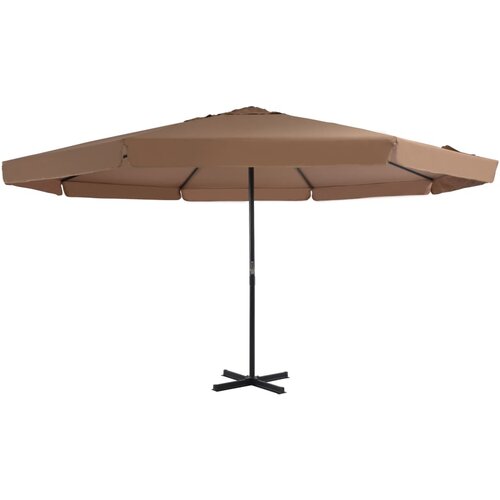 vidaXL Zunanji senčnik z aluminijastim drogom 500 cm taupe Cene