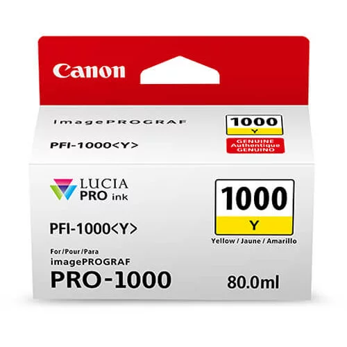 Canon kartuša PFI-1000 Y (rumena), original