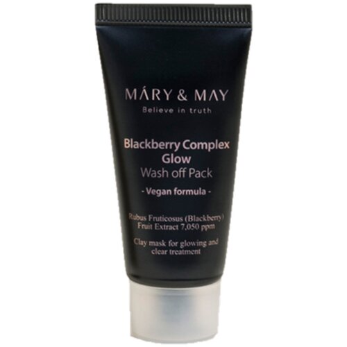 MARY & MAY blackberry complex glow wash off pack 30G Slike