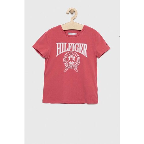 Tommy Hilfiger Otro&amp;scaron;ka kratka majica roza barva Slike
