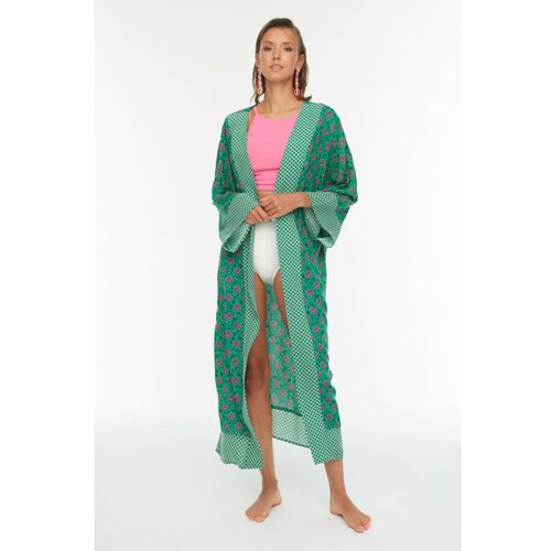 Trendyol Green Floral Patterned Kimono&Caftan Slike