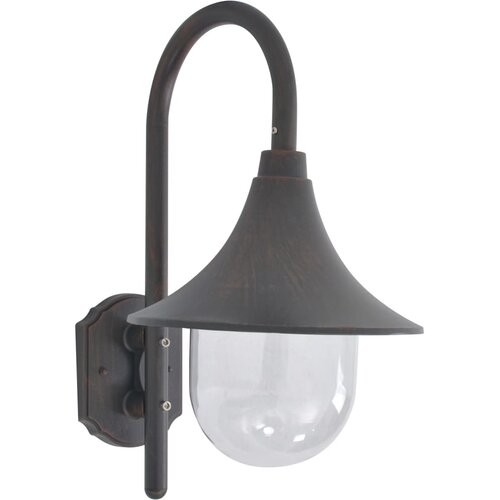  Vrtna zidna svjetiljka E27 42 cm aluminijska brončana Cijene