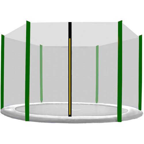 Aga Za&amp;scaron;titna mreža za trampolin ukupnog promjera 400 cm na 6 &amp;scaron;ipki AGA MR1513OUT-6DG - crna / tamno zelena Slike