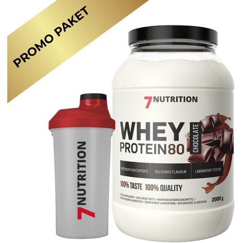 7NUTRITION Whey Protein 80 2kg + GRATIS Shaker &amp;ndash; protein za mi&amp;scaron;iće i oporavak Slike