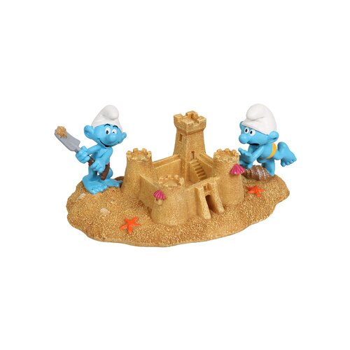 Duvo Smurfs Beach Sandcastle Dekoracija za akvarijum, 21.1x11.5x8.8cm Slike