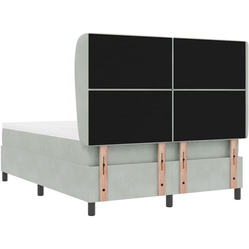 Krevet s opruga kutije Svijetlo siva 200 x 140 cm Bar&amp;scaron;un Slike