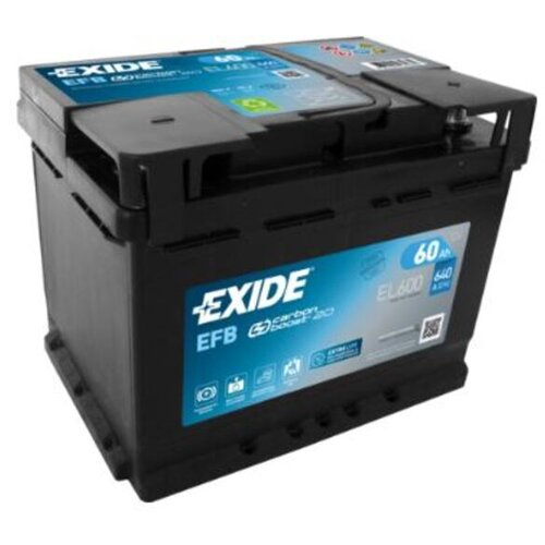 Exide akumulator EFB, 60AH, D, 640A, EL600 Slike