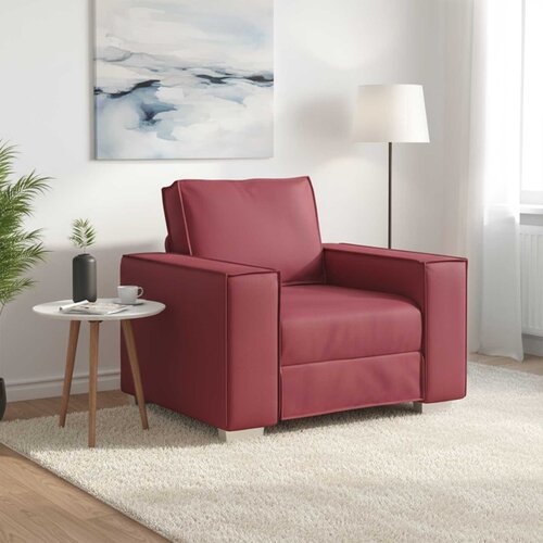 SOFA stolica Vinska crvena 100 cm Lažna koža Slike