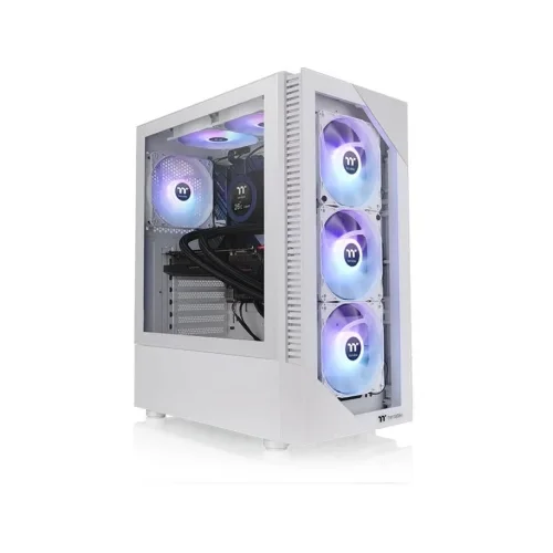 Thermaltake View 200 ARGB Snow Mid tower, tempered glass, 3x 120mm ARGB Lite fan