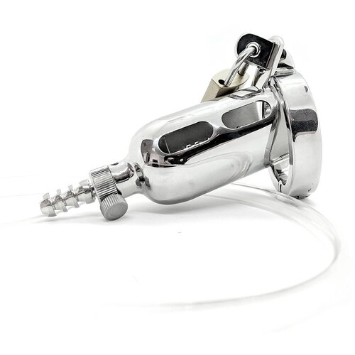 Black Label The Tap Stainless Steel Chastity Cage Cene