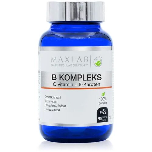 Maxlab Tablete B Kompleks sa vitaminom C i Beta-Karotenom, 90 komada Slike