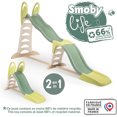 Smoby tobogan Megagliss 2 u 1, zeleni, 352 x 112 x 186 cm 820201 Slike