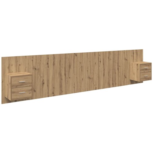 vidaXL Vznožnica z omarico 3 pcs Umetni hrast Konstruiran les, (5000109669) Cene
