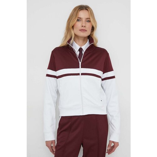 Tommy Hilfiger Pulover ženska, bordo barva Slike