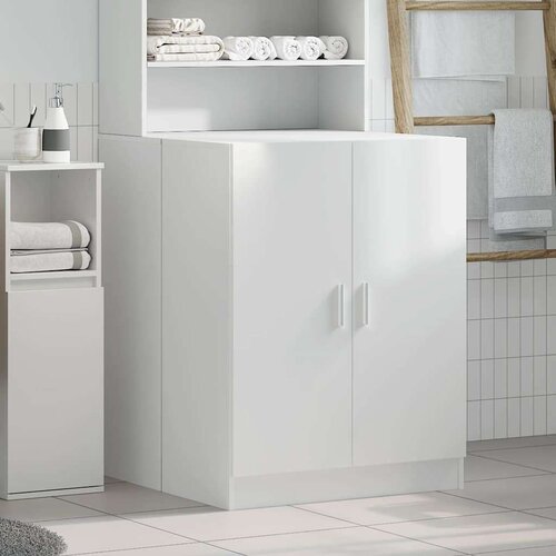 VidaXL Ormarić za perilicu rublja bijeli 71 x 71,5 x 91,5 cm Slike