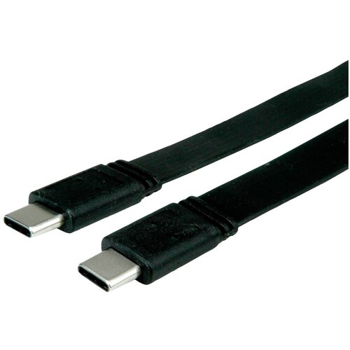 Value USB4 Gen 3 kabel, PD 20V5A, Emark, CC, ST/ST, 40 Gbit/s, plo&scaron;čat, črn, 0,5 m USB kabel USB 4.0 USB-C vtič 0.5 m črna za&scaron;čiten 11.99.9085, (20416737) Cene