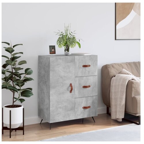 vidaXL Komoda siva boja betona 69 5x34x90 cm od konstruiranog drva Cijene