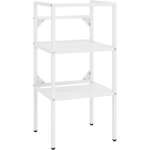 Maison Chic Kopalni&amp;scaron;ki regal - Umivalni&amp;scaron;ka omarica bel 40x38x83 cm železo, (21758981) Slike