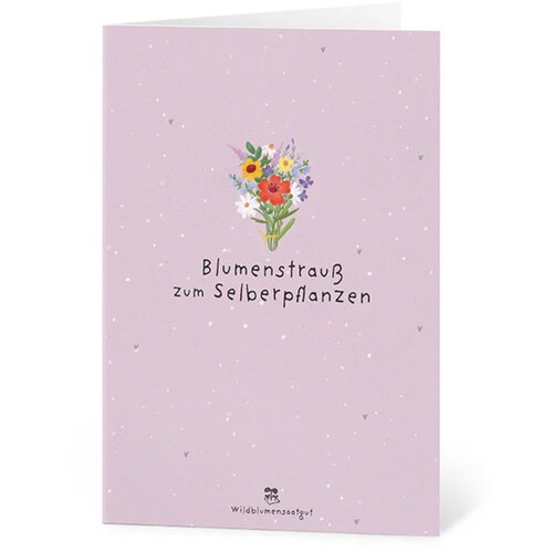 Voščilnica iz semenskega papirja "Blumenstrauß zum Selberpflanzen" - 1 k. Cene