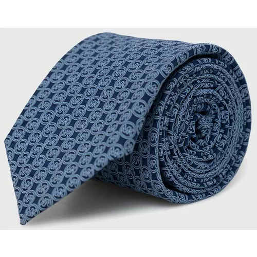 Michael Kors Svilena kravata mornarsko modra barva