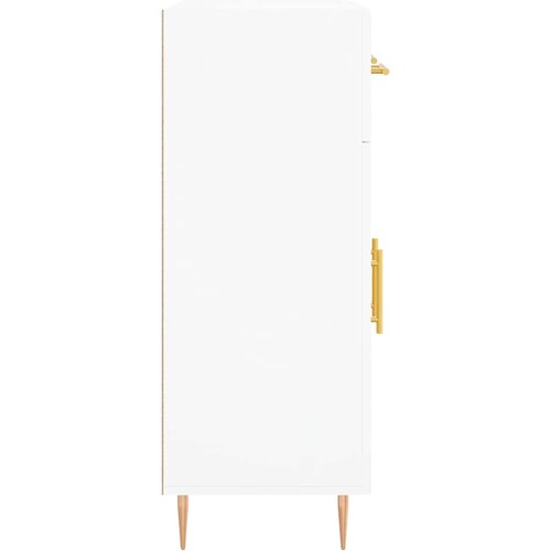  Komoda bijela 69,5x34x90 cm od konstruiranog drva Slike