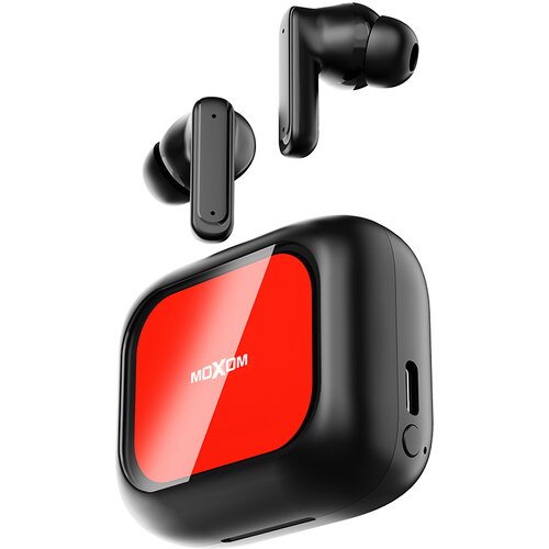 Slusalice bluetooth Moxom MX-TW80 ANC crne Slike
