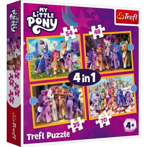 Trefl 4in1 Puzzle Set - My little Pony - 1 set. Slike
