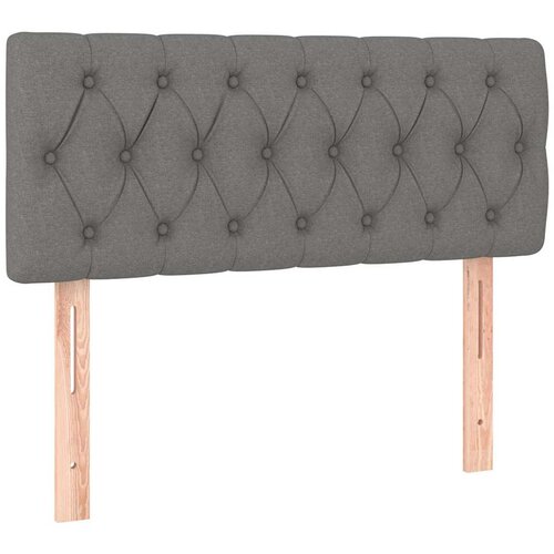 box spring s madracem LED tamnosivi 120 x 200 cm tkanina Slike