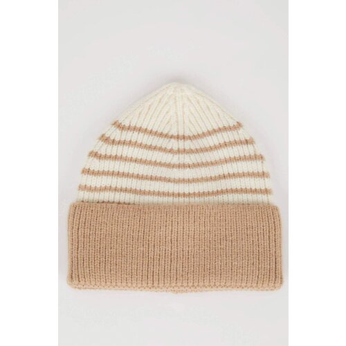 Defacto Baby Boy Striped Fleece Inside Knitwear Beret Cene