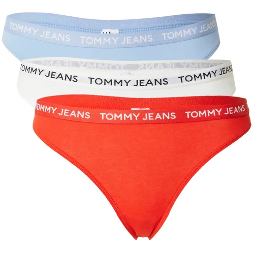 Tommy Jeans Tangice svetlo modra / rdeča / črna / bela