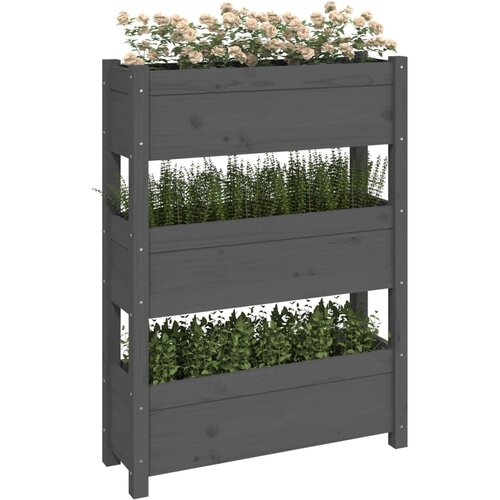  Sadilica siva 77x25x104,5 cm od masivne borovine Slike