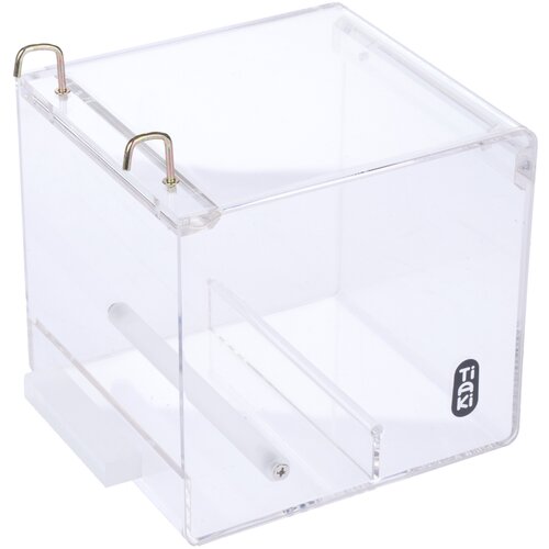 TIAKI akrilna hranilica za ptice No-Mess - Gr&amp;ouml;&amp;szlig;e S: L 13 x B 14 x H 13 cm Slike