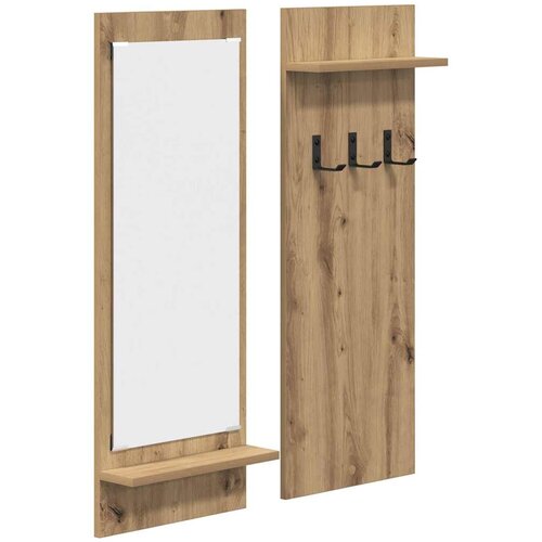  Vje&amp;scaron;alica za kapute na zidu Umjetnički hrast 70 x 10 x 90 cm Slike