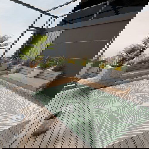 vidaXL Vanjski tepih zeleni 140 x 200 cm PP Cene