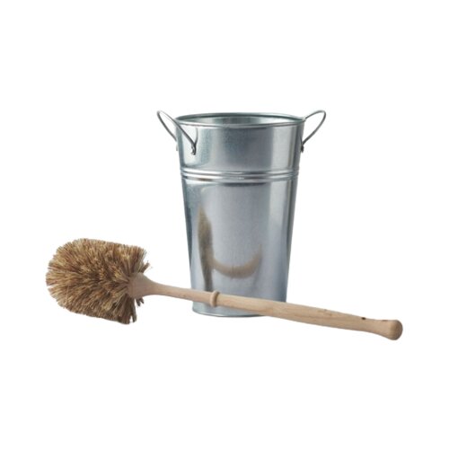 EcoLiving Set WC &amp;scaron;četke in posode - Silver Slike