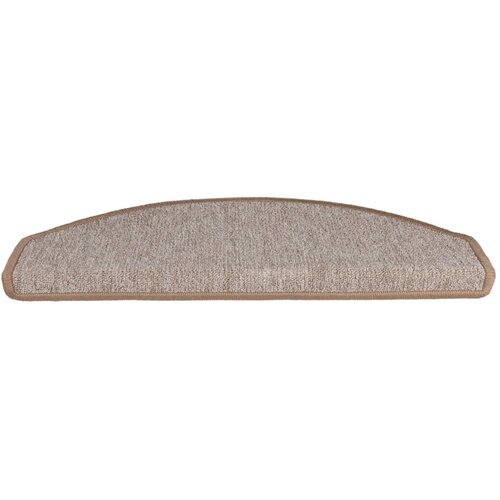  Prostirke za stepenice 15 kom 65x24x4 cm svijetlosmeđe poluokrugle velike Slike