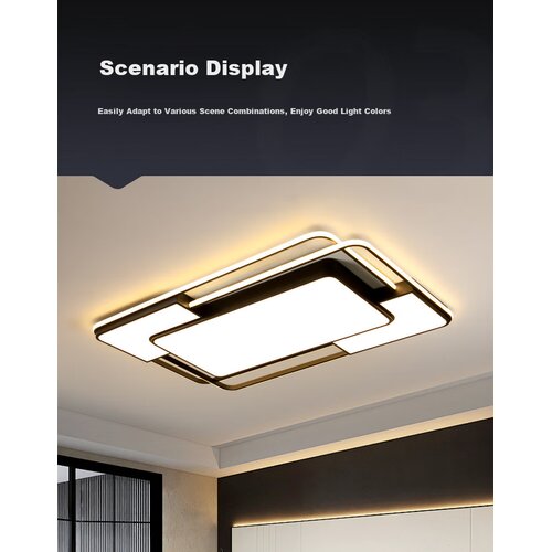  Micoe Plafonska lampa LED, 130 W, Crna Slike