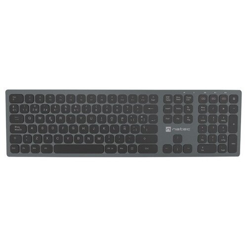 Natec NKL-1830 keyboard universal rf wireless + bluetooth qwerty spanish black, grey Slike