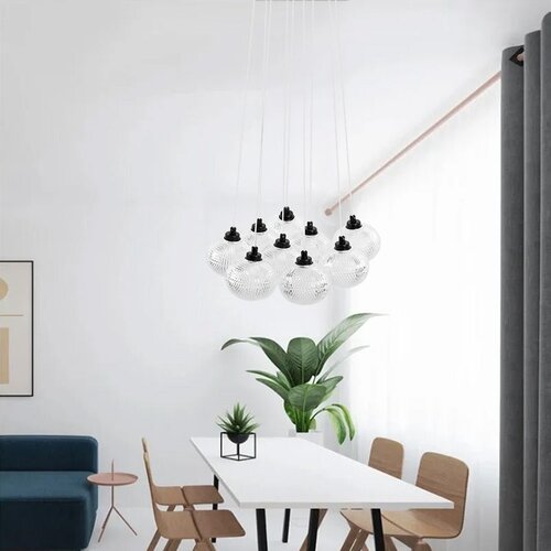 Toolight Viseća Lampa MS022-9CP Crna Slike