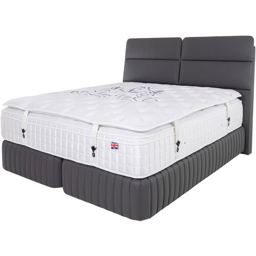 Esposa POSTELJA BOXSPRING 180 cm x 200 cm , tekstil, leseni material siva Cene