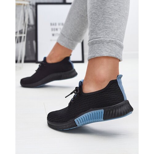 Resti Black women's sports shoes with blue inserts Keteti - Footwear Cene