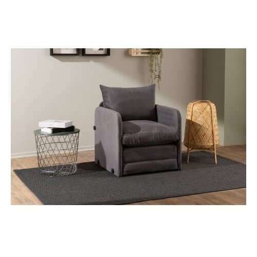 Atelier Del Sofa Fotelja na rasklapanje Saga Single, 68x70x66 cm, Siva Cijene