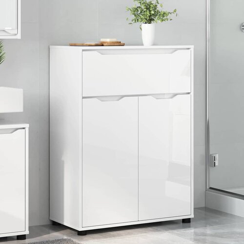 vidaXL Kupaonski ormar Visoki sjaj bijela 72,5 x 36,5 x 100 cm Cijene