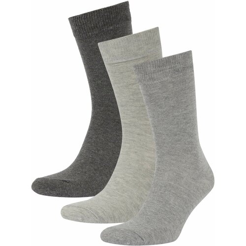 Defacto Men's Cotton 3-pack Long Socks Slike