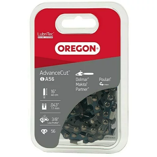 Oregon Veriga za žago Micro-Lite A56 (56 zob, dolžina reza: 40 cm, širina utora: 1,1 mm)