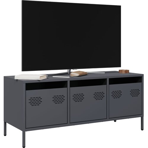 vidaXL TV ormarić antracit 101,5 x 39 x 43,5 cm hladno valjani čelik Cijene