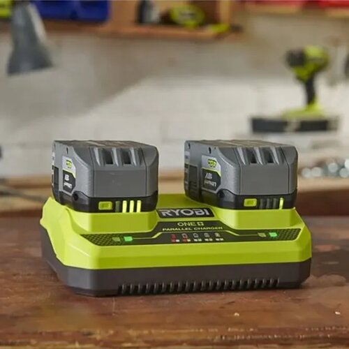 Ryobi RC18240 dupli punjač za baterije 18V one+ Slike