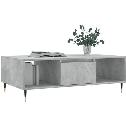  Stolić za kavu siva boja betona 104x60x35 cm konstruirano drvo Slike