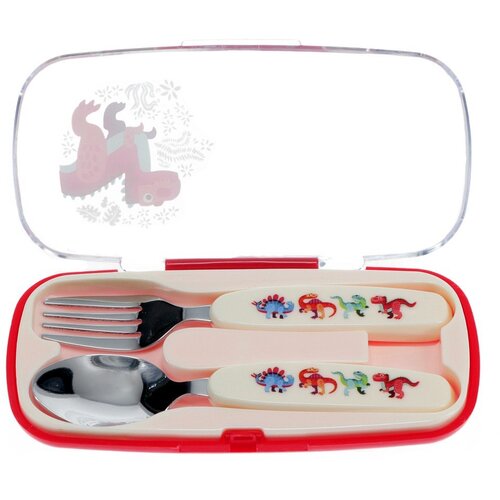 Rex London Dječji pribor za jelo 2 kom od nehrđajućeg čelika Baby Dinos &amp;ndash; Slike